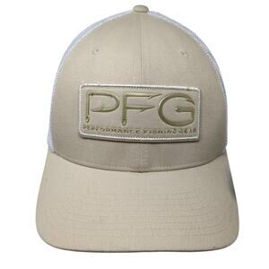 PFG Performance Fishing Gear Fitted Trucker Hat Beige XL Columbia